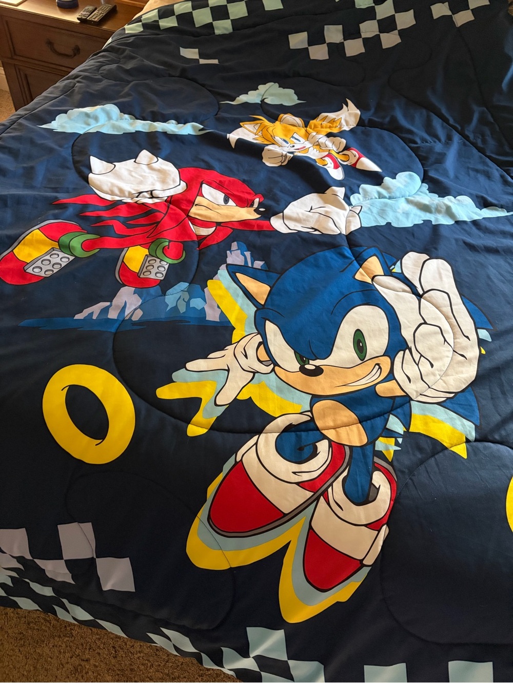 Sonic and Friends Navy Blue Kids Comforter